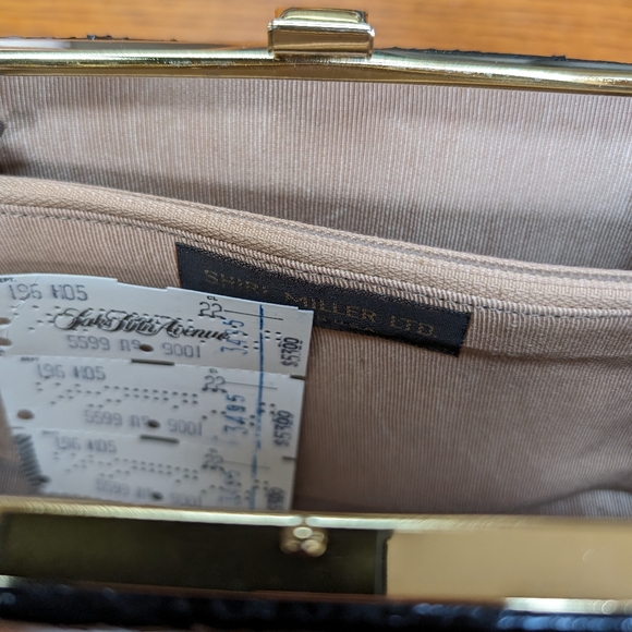 Vintage Shirl Miller Snakeskin Clutch NEW - Picture 5 of 5
